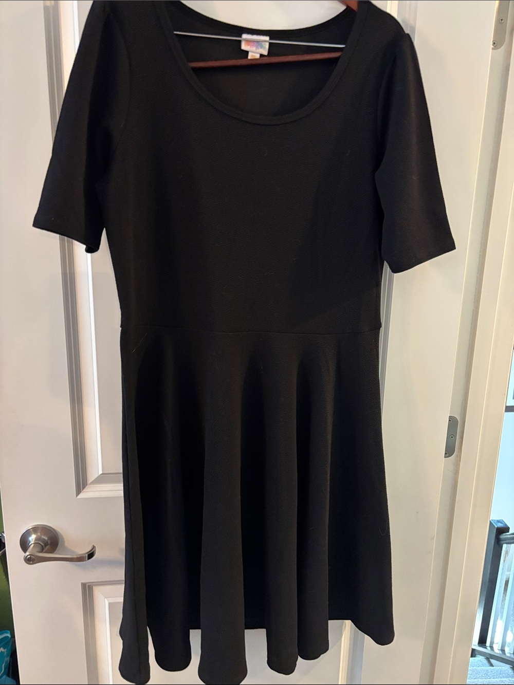 LuLaRoe Black Nicole Skater Dress